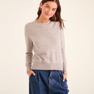 NAADAM Gray Crew Neck Sweater Size Small